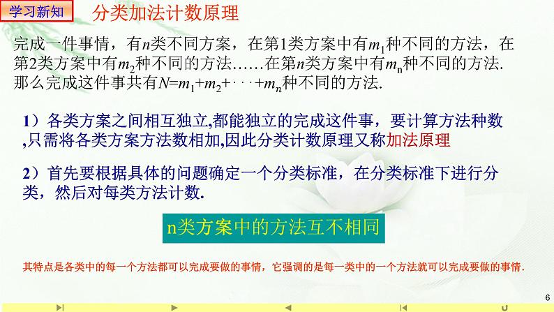 6.1分类加法计数原理与分步乘法计数原理1 课件-高中数学人教A版(2019)选择性必修第三册06
