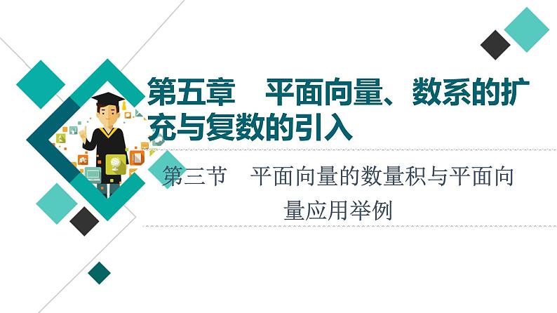高考数学一轮复习课件第5章 第3节 平面向量的数量积与平面向量应用举例第1页