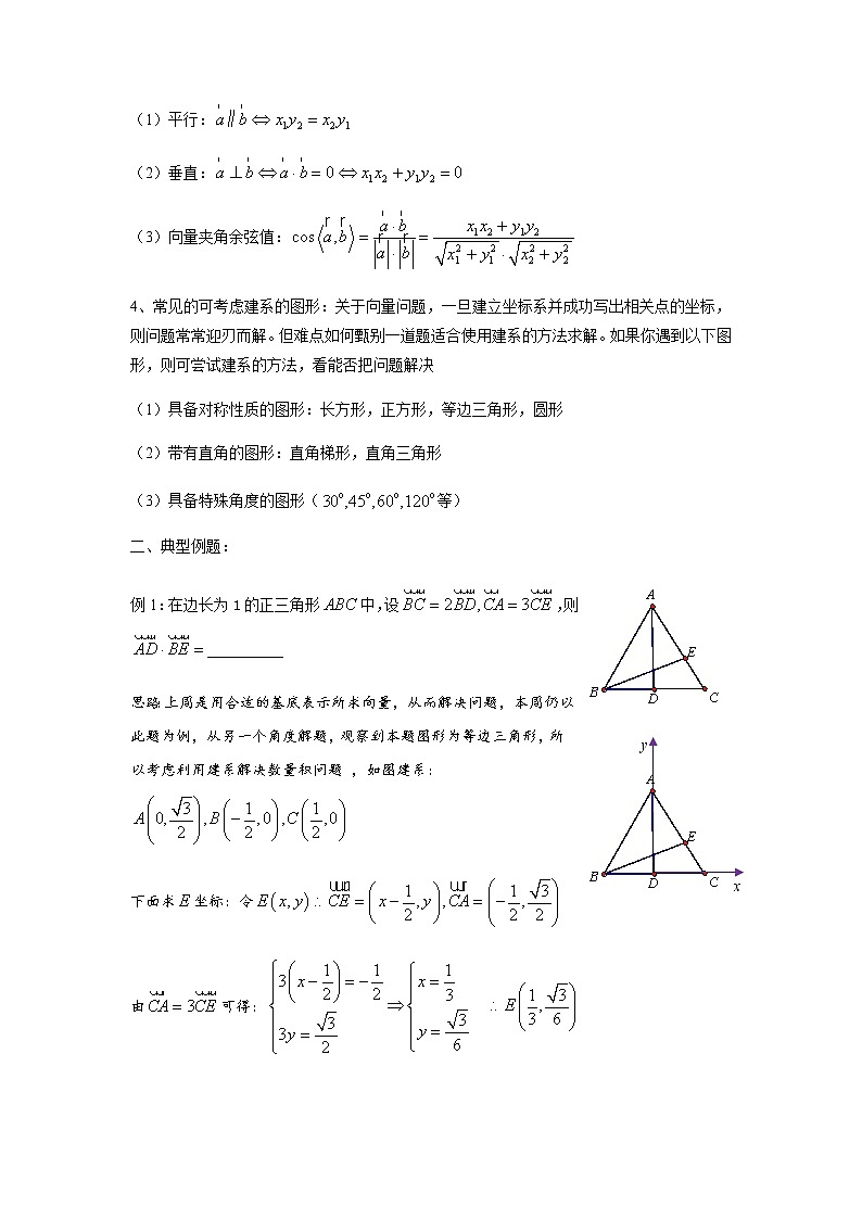 专题37 向量的数量积——坐标法(讲义),(对新课重难点内容进行提升和巩固),人教版,(含解析)教案第2页
