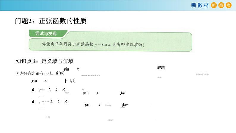 7.3.1 正弦函数的性质与图象 课件(1)-人教B版高中数学必修第三册(共29张PPT)第4页