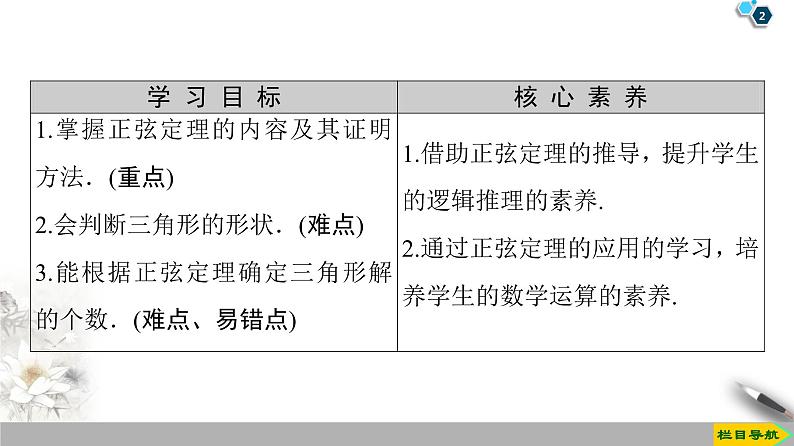 (新教材)高中数学人教B版必修第四册 9.1.1 正弦定理(课件_54张PPT+学案+课后作业)02