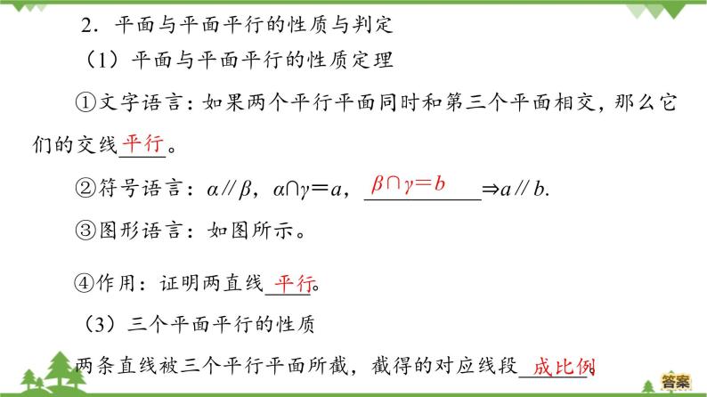 北师大版（2019）高中数学必修第二册6.4.2平面与平面平行-课件+教案+学案06