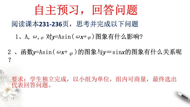 人教A版（2019年）必修一数学5.6 函数y=Asin(ωχ+φ)（课件、教案、学案、配套练习含解析）04