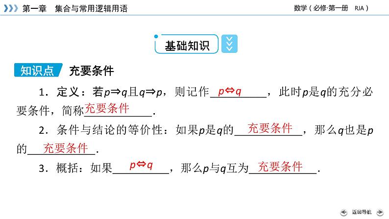 新教材2021-2022学年数学人教A版必修第一册课件:1.4+第2课时+充要条件+【高考】第5页