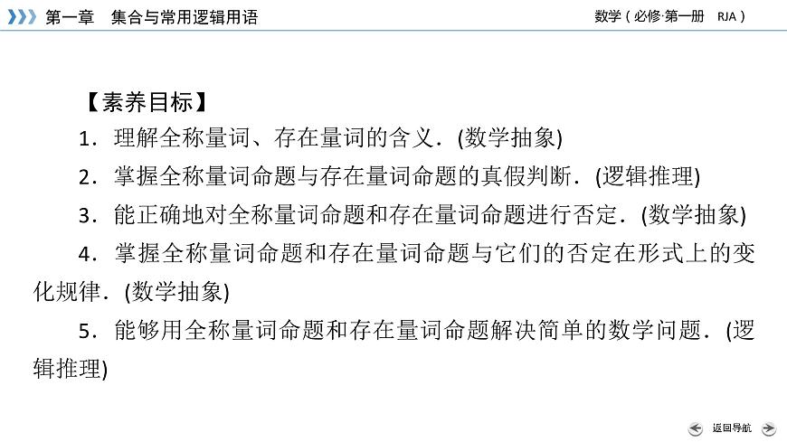 新教材2021-2022學(xué)年數(shù)學(xué)人教A版必修第一冊(cè)課件：1.5+第1課時(shí)+全稱量詞與存在量詞+【高考】第3頁(yè)