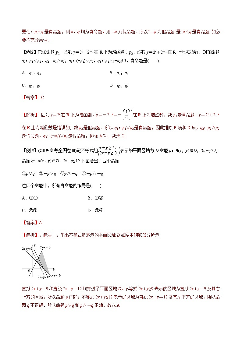 专题1.3 简单的逻辑联结词、全称量词与存在量词(老师版)第2页