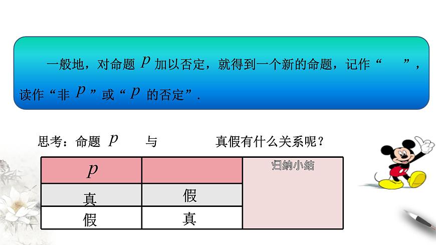1.2.2 全稱量詞命題與存在量詞命題的否定 課件(1)第5頁