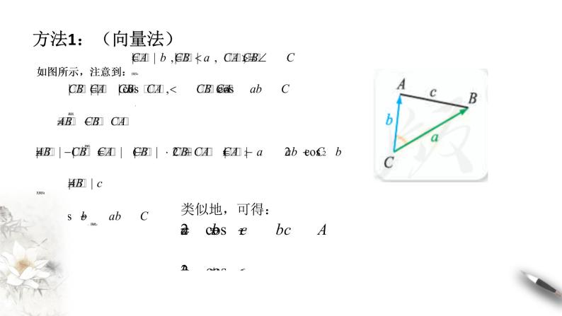 【新教材精创】9.1.2 余弦定理（第1课时）课件（1）-人教B版高中数学必修第四册(共23张PPT)04