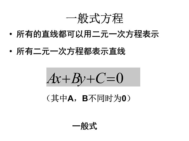 人教版高一上册数学课件《一般式方程》第7页