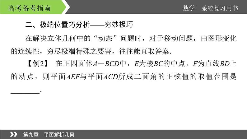 2022版高考数学一轮复习课件:经典微课4+探秘立体几何中的动态问题+【高考】07