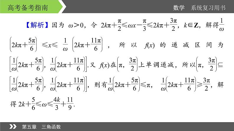 2022版高考数学一轮复习课件:经典微课2+探求ω对三角函数的参数的影响+【高考】第4页