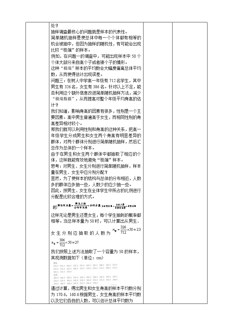 2021年人教版高中数学必修第二册:《9.1.2分层随机抽样》教案02