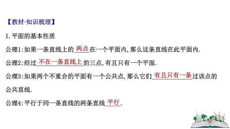 2021届高中数学一轮复习 第九章 立体几何 第二节 空间图形的基本关系与公理 课件 (文数)(北师大版)第4页