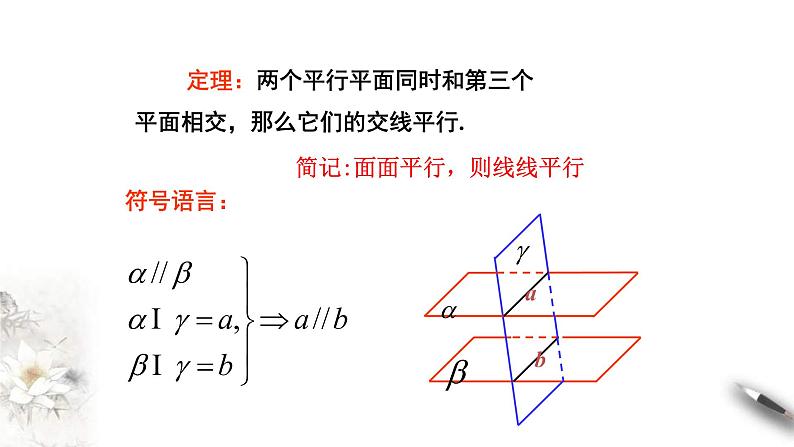 人教版高中数学必修第二册8.5.3《平面与平面平行(第2课时)平面与平面平行的性质》课件(共16张) (含答案)第7页