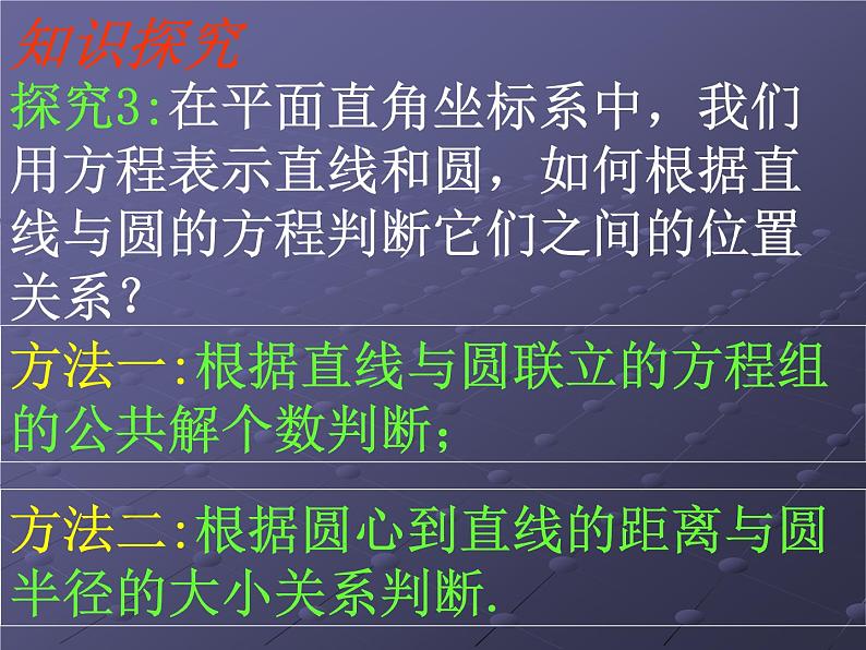 高中数学人教A版必修二:4.2.1 直线与圆的位置关系 课件第8页