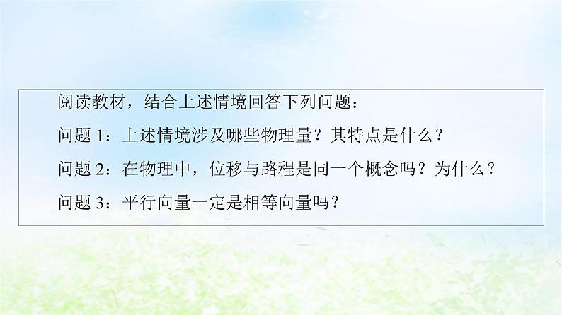 2021_2022学年新教材高中数学第2章平面向量及其应用§1从位移速度力到向量课件北师大版必修第二册第6页
