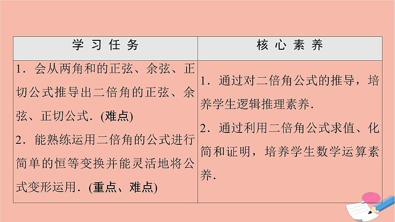 2021_2022学年新教材高中数学第4章三角恒等变换§33.1二倍角公式课件北师大版必修第二册第2页