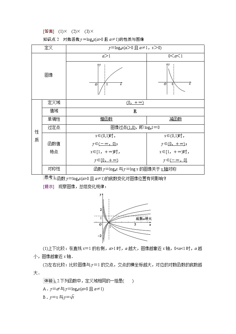 2021_2022学年新教材高中数学第4章指数函数对数函数与幂函数4.24.2.3对数函数的性质与图像学案含解析新人教B版必修第二册02