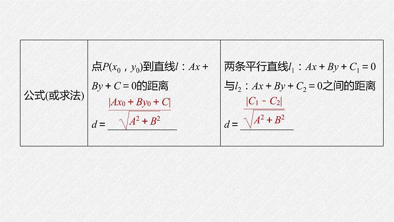 2021年人教版高中数学选择性必修第一册第2章习题课件:《2.3.3~2.3.4点到直线的距离公式及两条平行直线间的距离》(含答案)第6页