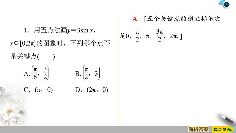2021年人教版高中数学必修第一册课件:第5章5.4.1《正弦函数、余弦函数的图象》(含答案)08