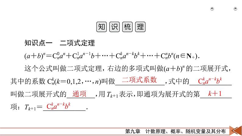 2022版新高考数学人教版一轮课件:第9章 第3讲 二项式定理第5页