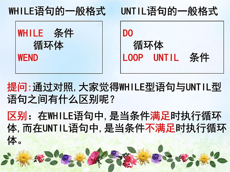 高中数学人教B版必修三循环语句课件(15张)05