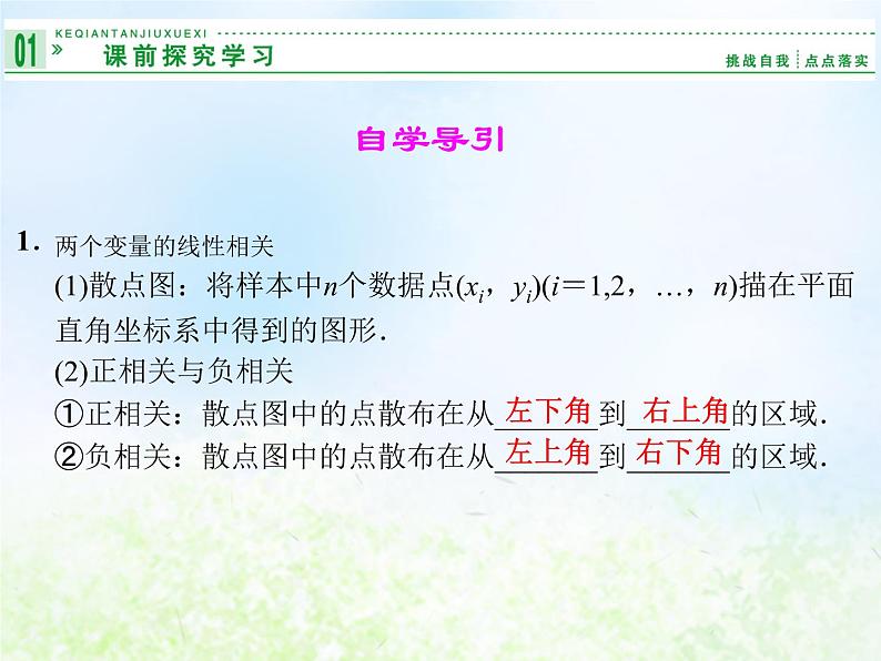 高中数学人教B版必修三两个变量的相关性课件(34张)第2页