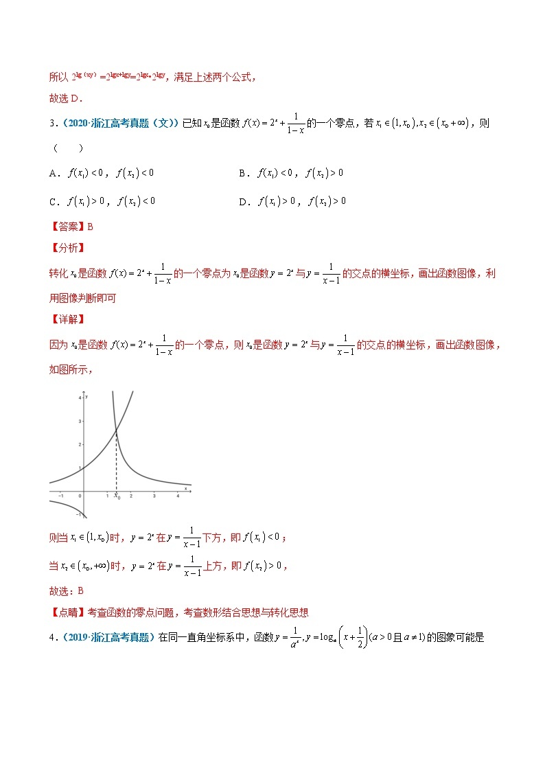 专题02 函数与导数-十年（2012-2021）高考数学真题分项汇编（浙江专用）02