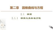 人教版新课标B选修1-12.1.1椭圆及其标准方程课文配套ppt课件