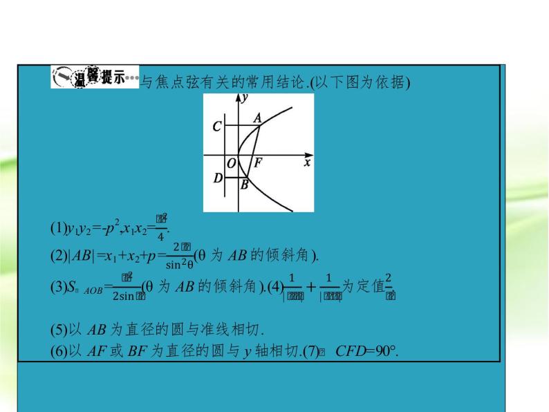 高中数学人教B版选修1-1 抛物线 课件（38张）04