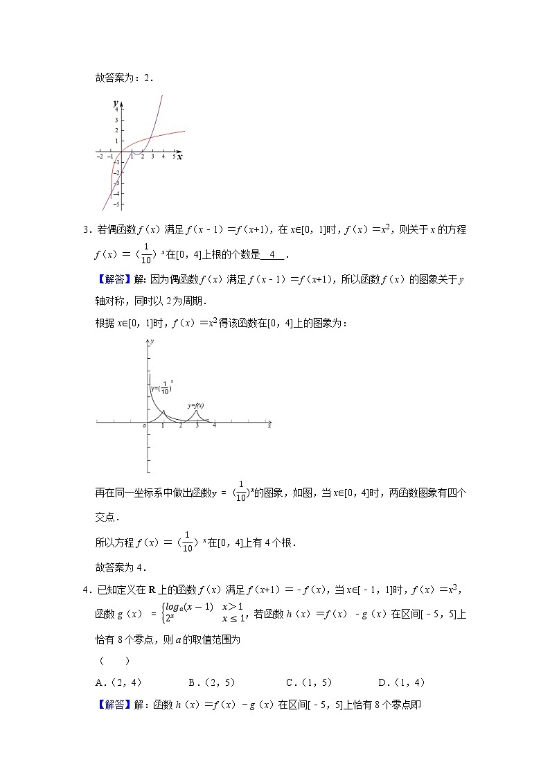 专题05 函数 5.9函数零点 题型归纳讲义-2022届高三数学一轮复习(解析版)第3页