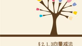 高中数学人教版新课标B必修42.1.3向量的减法多媒体教学ppt课件