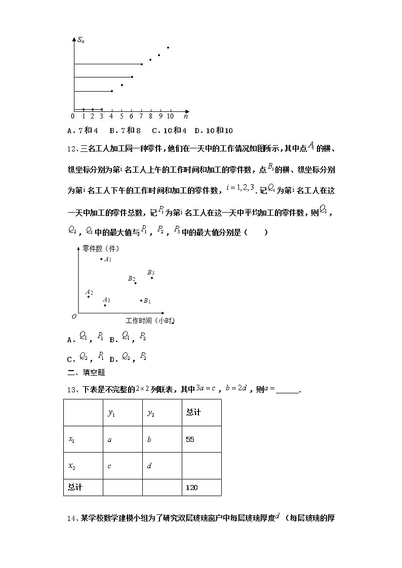 高中数学北师大版必修三 1.8 最小二乘估计 作业2 练习03