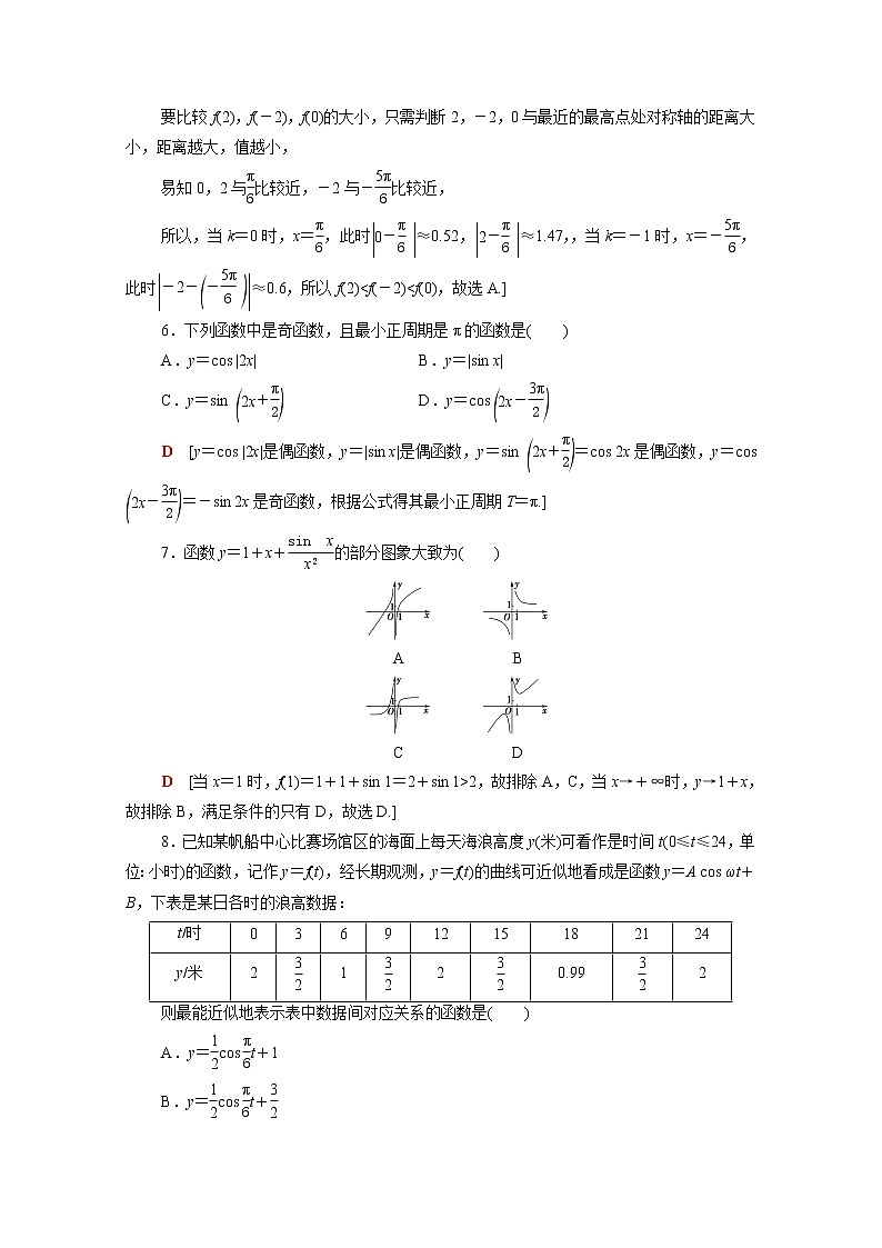 高中数学第一章三角函数章末测评含解析北师大版必修第二册02