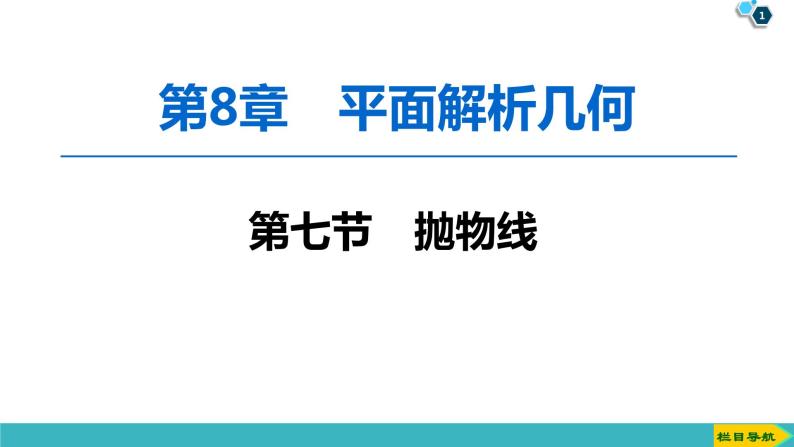 2022版高考数学一轮复习PPT课件：抛物线01