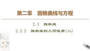 高中数学人教版新课标B选修1-12.3.2抛物线的几何性质教学演示ppt课件