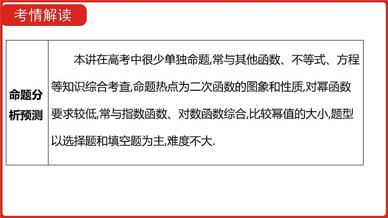 2022高三数学(理科)(全国版)一轮复习课件:第2章第3讲 二次函数与幂函数第6页