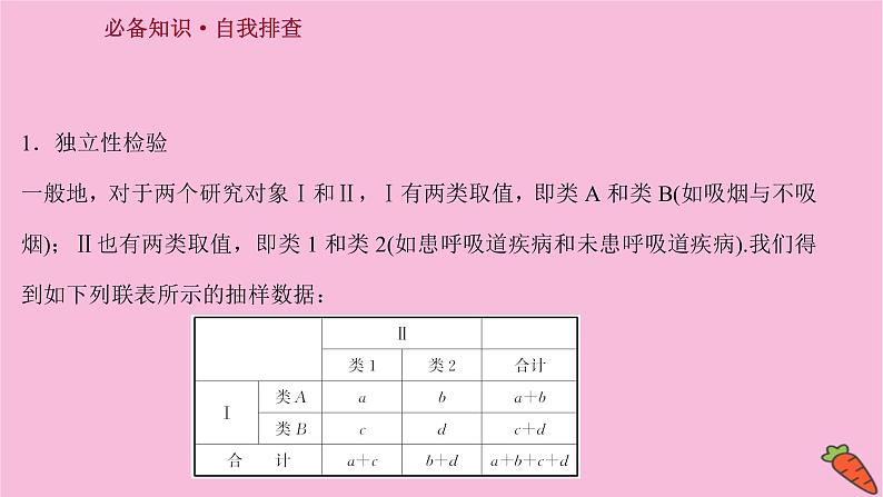 2022版高考苏教版数学(江苏专用)一轮课件:第十章 第三节 变量间的相关性与统计案例03