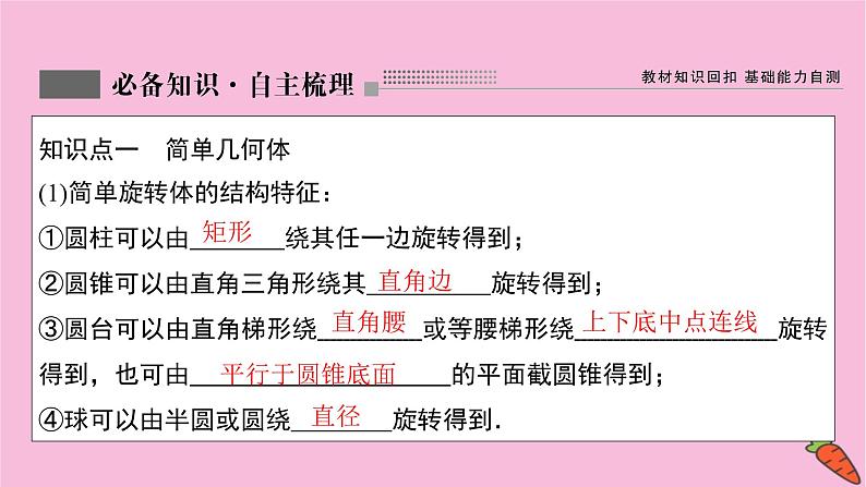 2022届新高考数学人教版一轮课件:第七章 第一节 空间几何体的结构特征03