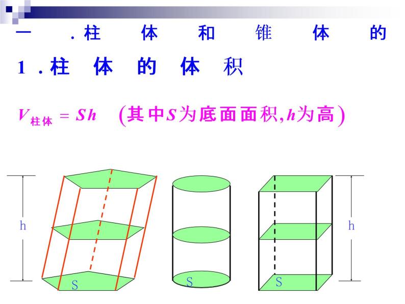 沪教版（上海）数学高三上册-15.5 几何体的体积_（课件）05