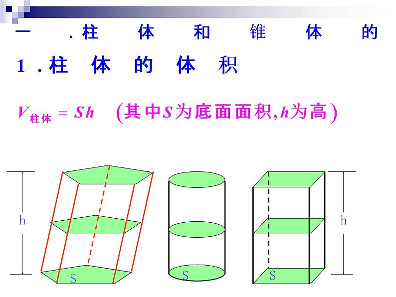 沪教版(上海)数学高三上册-15.5 几何体的体积_(课件)05
