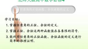 2021学年4.1任意角的正弦函数、余弦函数的定义授课ppt课件