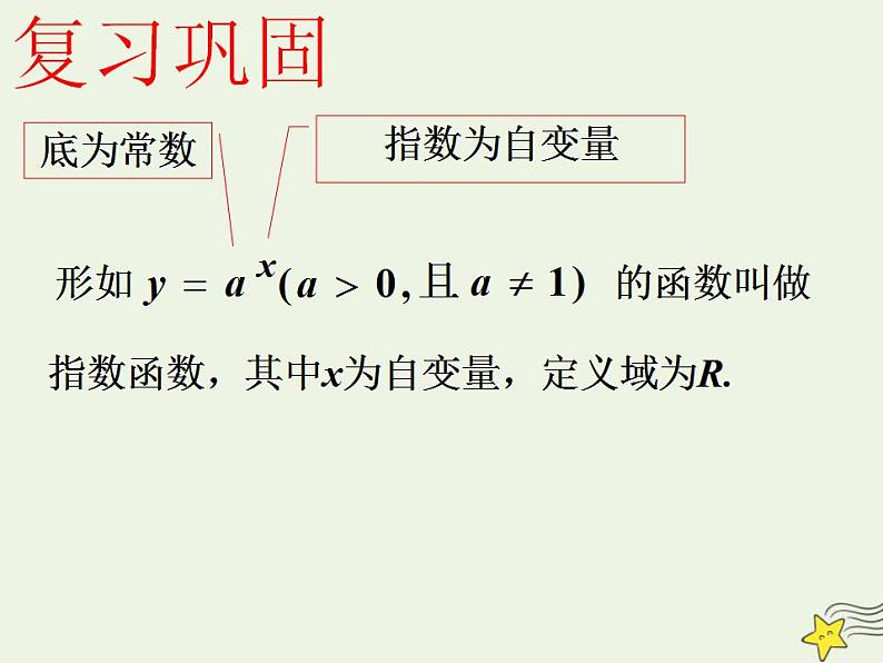 高中数学北师大版必修1 第三章 3.3 指数函数的图像和性质 课件(20张)第2页