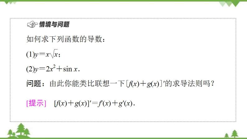 2020-2021学年新教材人教B版数学选择性必修第三册课件：第6章　6.1　6.1.4　求导法则及其应用04