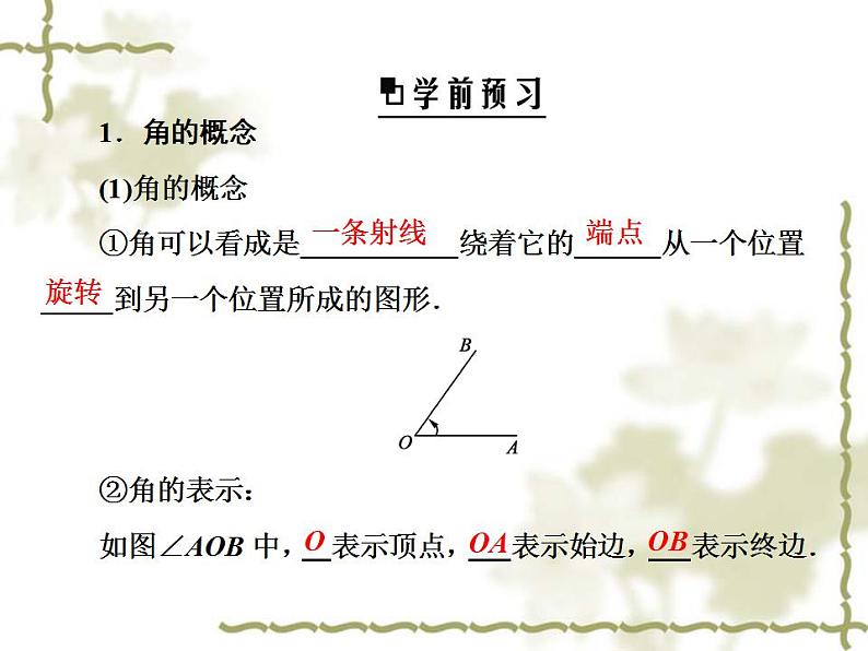 高中数学人教B版必修4 1.1.1 角的概念的推广 课件(33张)05