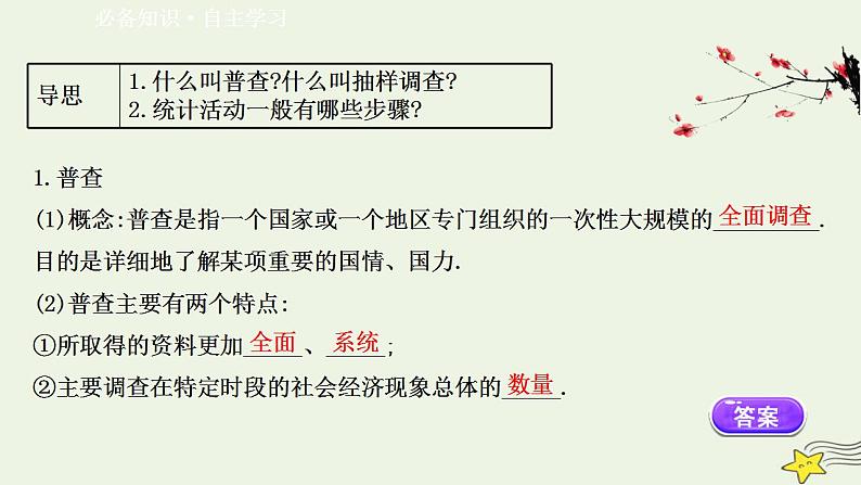 高中数学北师大版必修三 1.1 从普查到抽样 课件(48张)第3页