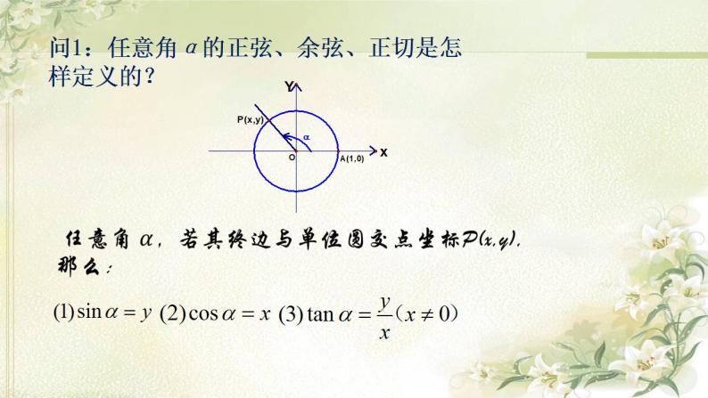 高中数学北师大版必修四 1.4.3 单位圆与诱导公式 课件（28张）02