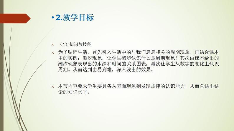 高中数学北师大版必修四三角函数第一节周期现象 课件 (21张)05