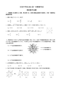 2021届四川省成都市石室中学高三一诊模拟测试数学（理）试题 PDF版