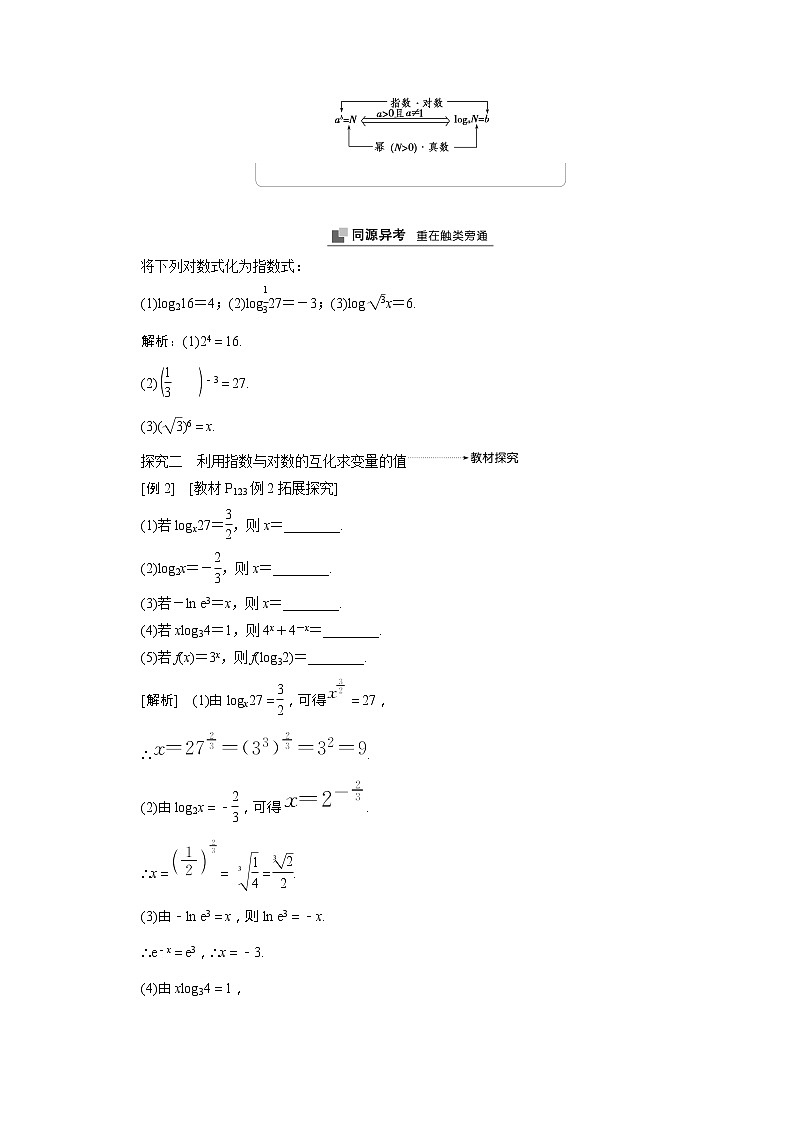 2022届高中数学人教版(2019)必修第一册 4.3.1对数的概念 学案03